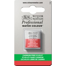 Winsor & Newton : Professional : Yarım Tablet Sulu Boya : Cadmium-Free Scarlet