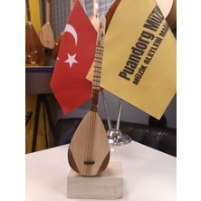 Puandorg Bağlama Minyatür Enstrüman - Ahşap - Özel Üretim - Hediyelik -