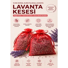 Rosess Kırmızı Lavanta Kesesi | 5’li Set | Hediyelik | Yoğun Kokulu | Şık Organze | Dolap ve Oda Kokusu
