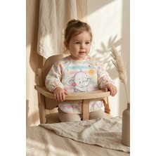 Hayat Store Little Dreamer Su Geçirmez Uzun Kollu Bebek Mama Önlüğü - Sevimli Fil Desenli Sıvı Geçirmez Aktivite ve Yemek Önlüğü 6-24 Ay