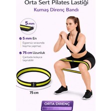 Tayzon Pilates Lastiği Egzersiz Lastiği Loop Band - Orta Seviye Direnç Bandı