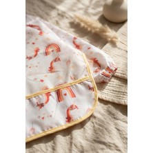 Hayat Store Nova Boho Unicorn Desenli Sıvı Geçirmez Uzun Kollu Mama Önlüğü - Blw ve Faaliyet Önlüğü Kırıntı Cepli 6-24 Ay