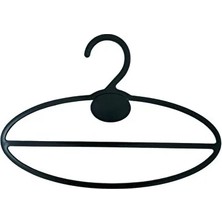 CATEKSSS Plastik Şal Eşarp Askısı, Siyah Renk, 20 Adet, 22X9 cm Plastik Siyah Tr