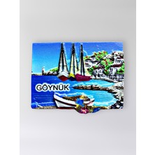 Mundy Göynük Polyester Kabartmalı Magnet 7 x 5 cm Dekoratif Hediyelik Buzdolabı Süsü (KOD:1713)