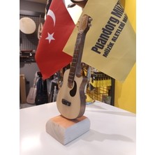 Puandorg Gitar Minyatür Enstrüman - Ahşap - Özel Üretim - Hediyelik - (Hediye Paketi Yapılabilir)