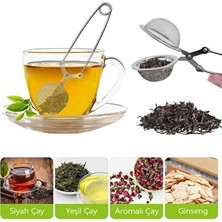 CATEKSSS Maşalı Bitki Çayı Ihlamur Kuşburnu Yeşil Çay Demleme Süzgeci Paslanmaz Çelik Bardak Çay Süzgeci Pasl