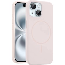 Zenviaa Joko Apple Iphone 15 Kılıf Jully Magsafe Kapak - Pudra ZENVIAAC12