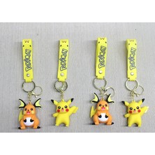 Ototechparca Pikachu Raichu Silikon Anahtarlık