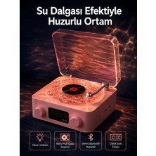 Astraltech Retro Saatli Bluetooth Hoparlör – Gece Lambalı Kristal Ses Kalitesi Yeni Nesil