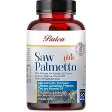 SHC4200 Balen Erkek Sağlığı Için Palmiye Özü, Çin Ginsengi D3 Vitamini Kapsül 80 Adet