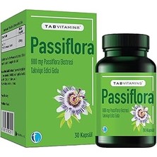 SHC4200 Tabvitamins Passiflora 30 Bitkisel Kapsül Pasiflora 600