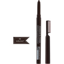 Brooklin Kaş Kalemi - Eyebrow Short Matıc Pencil No 3 Walnut