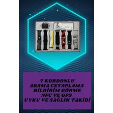 Astraltech 7 Kordonlu Akıllı Saat ve 3.nesil Kulaklık Dokunmatik Ekran Sesli Görüşme Yapabilen