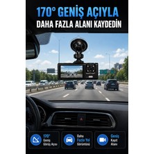Astraltech Wifi Destekli Araç Içi Kamera Çift Kameralı Full Hd 1080P 170° Geniş Açılı Araç Kayıt Ka