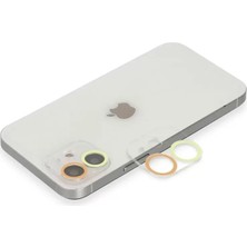SHC4200 Renkli Kamera Lens Koruma Cam - Sarı-Turuncu