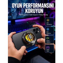 Urfakent Rgb Işıklı Sessiz Fanlı Telefon Soğutucu