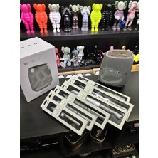 Beauty Tech Smeg 50's Style Gri 6'lı Blok Bıçak Seti - Alman Çeliği ve Akasya Blok