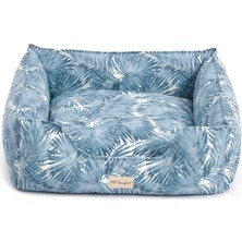 Pet Comfort Alpha Merta Mavi-Beyaz Köpek Yatağı M 65X80CM