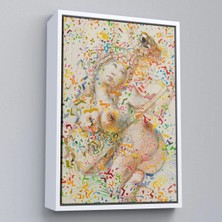 Uslucan Alışveriş Ahşap Çerçeveli Salvador Dali - Joueuse De Mandole TABLO-7397