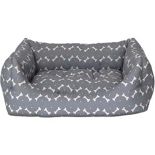 Pet Comfort Uniform Bone Gri-Beyaz Kedi ve Köpek Yatağı S 40X50CM