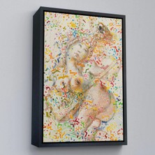 Uslucan Alışveriş Ahşap Çerçeveli Salvador Dali - Joueuse De Mandole TABLO-7397