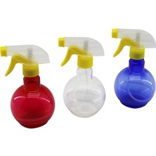Marsilyan Şeffaf Tombul Boş Sprey Şişesi - 350 ml - Püskürtücü Başlık - Renkli