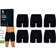 Yıldız Çamaşır Erkek Bambu Likralı Boxer (320-324) - 6 Adet