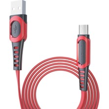 Evimdeyokyok DC01 Süper Hızlı Micro USB Kablo 1m 2.4A - Kırmızı