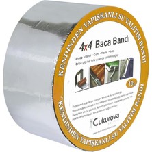 Starseven Izolasyon Oto Ses Çatı Yalıtım Mahya Baca Bandı 10CMX10M Alüminyum