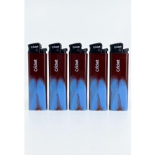 Starseven Cricket Taraftar Çakmak Orijnal Boy Taşlı 5'li Set Taraftar Çakmak - Bordo