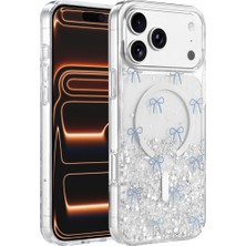 Onegif Apple iPhone 17 Pro Max Misk Simli Magsafe Kapak - Desen 3