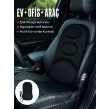 Midas Toptan Home Sırt ve Bel Masaj Minderi Motorlu, Kademeli Şiddet Ayarlı Masaj Koltuğu Pedi