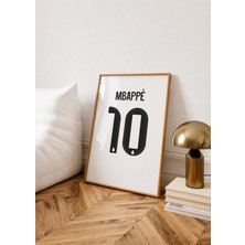 Base Concept Kylian Mbappe 10 Real Poster Tablo (Çerçeveli)