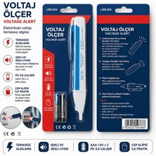 Marsilyan Temassız Voltaj Ölçer Kalemi 90-1000V Ac – LED Işıklı ve Sesli Elektrik Test Cihazı