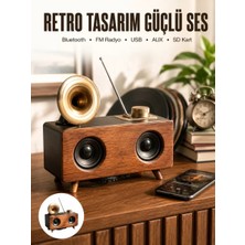 Midas Toptan Home Nostaljik Görünümlü Bluetooth Bağlantılı Speaker