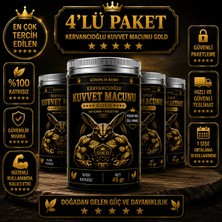Kervancıoğlu Kuvvet Macunu Bitkisel Atom Güç Enerji ve Performans Desteği (45 gr x 4 Şişe)