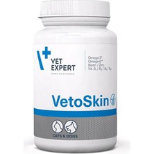 AvantajAl Vet Expert Vetoskin Kedi ve Köpekler Için Tüy-Cilt Gelişimi Destekleyici Kapsül 90 Adet