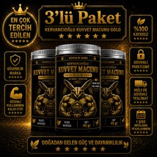 Kervancıoğlu Kuvvet Macunu Bitkisel Atom Güç Enerji ve Performans Desteği (45 gr x 3 Şişe)
