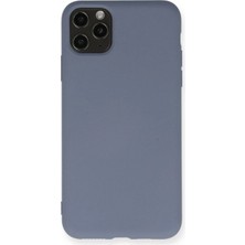 Marsilyan™- Apple Iphone 11 Pro Max Kılıf Nano Içi Kadife Silikon - Gri