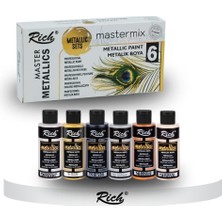 Rich Mastermix Akrilik Boya 60 cc 6 Lı Metalik Renkler