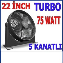 Yer ve Duvar Vantilatörü 22" Büyükboy 56CM 3 Kademe Hız Ayarı