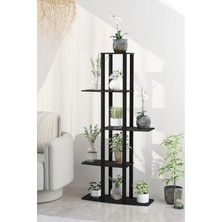 Gardenya Dekoratif Çiçeklik Raf – 60X25X120 cm / Mdf Gövde, Pvc Kenar, Kolay Kurulum, Demonte G
