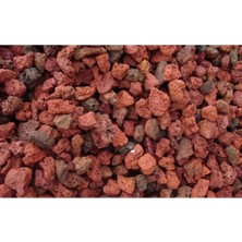 Asenya Pomza 10 Litre 3-8 mm Kırmızı Pomza Taşı Lav Taşı Volkanik Ponza