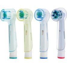 Kyver Elektrikli ve Pilli Diş Fırçaları ile Uyumlu Koruyucu Kapak 4'lü Set