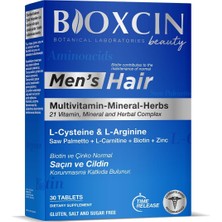 Bioxcin Men's Hair Tablet – L-Arginin, Cüce Palmiye, L-Karnitin, Biotin ve Çinko Içeren Erkekl