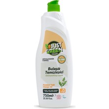 Just Green Organic Bitkisel Elde Bulaşık Deterjanı Portakal Yağlı, Ecocert Organik Sertifikalı