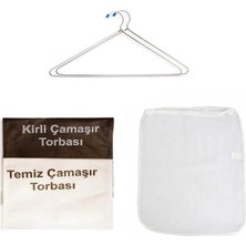 Kirli Temiz Torbası - Çamaşır Filesi - 2'li Dolap Askısı