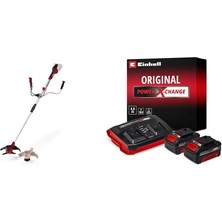 Einhell Agıllo 36/255 Bl - Solo, Akülü Çalı Tırpanı + Einhell 18V 2 x 4,0 Ah Pxc Twincharger K