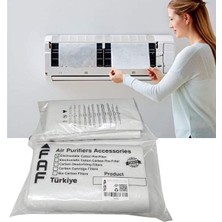Faf Fresh Air Filter Tüm Klimalar Için Uyumlu Elekrostatik Gümüş Iyonlu Klima Filtresi 10 Ade