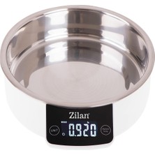 Zilan ZLN2977 Dijital Mutfak Tartısı, 5 kg Kapasiteli, 1 gr Hassasiyetli, LCD Ekranlı, Kaseli, Be